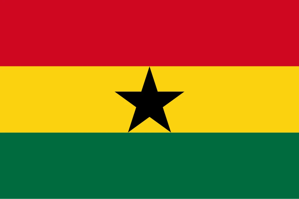 Teamfoto für Ghana